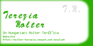 terezia molter business card